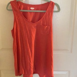 Cute coral/ salmon color top.